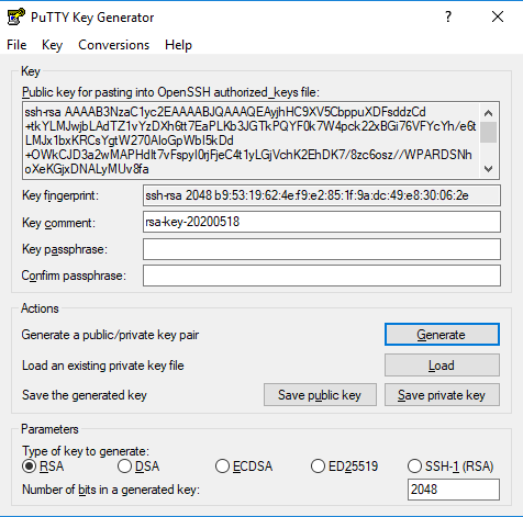 SSH Key Generation and Login (PuTTY version)